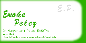 emoke pelcz business card